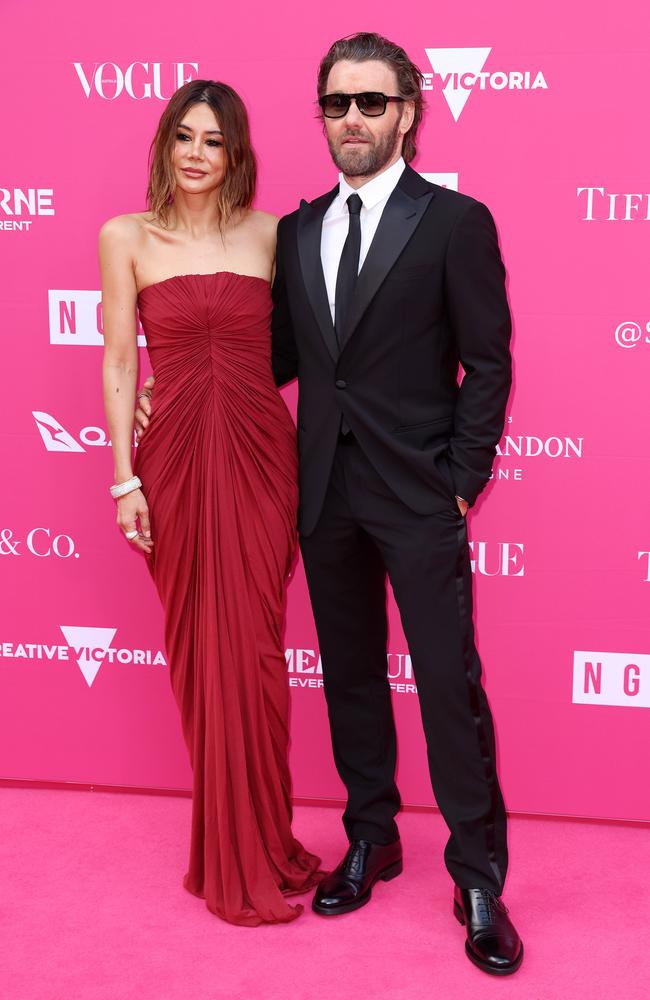 Joel Edgerton and wife Christine Centenera. Picture: Mark Stewart