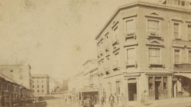 Hunter Street from corner of George Street between 1869-1870. Picture: Supplied