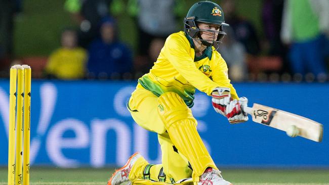 Rachel Haynes of Australia batting during the first match of the Women's Twenty20 (T20) Series between Australia and New Zealand at North Sydney Oval. Picture: AAP Image