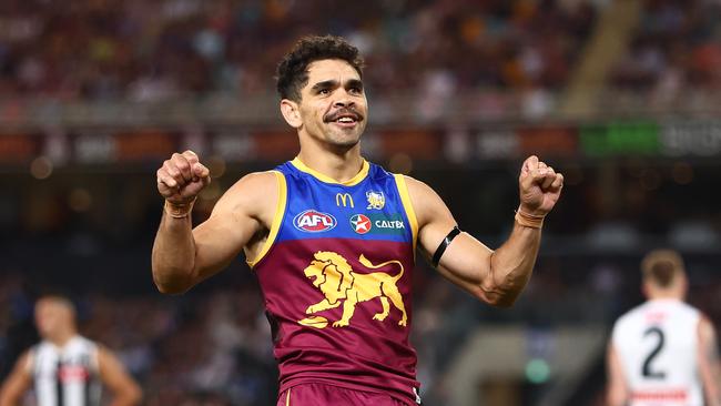 Charlie Cameron of the Lions . (Photo by Chris Hyde/AFL Photos/via Getty Images )