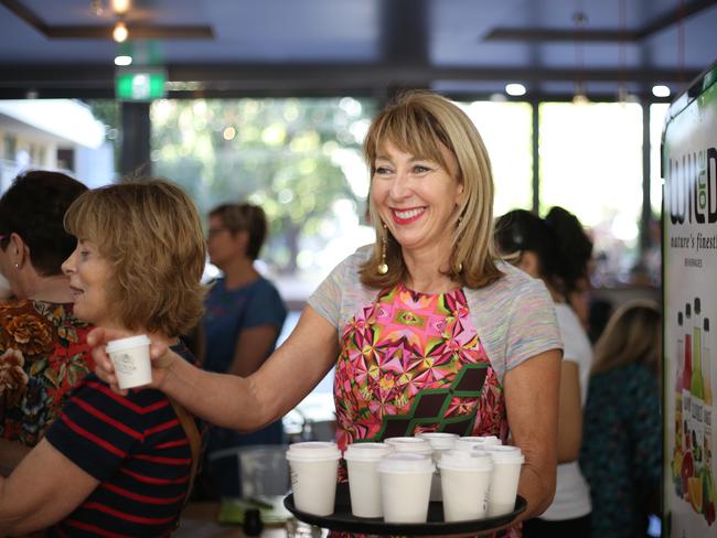 Maeve O'Meara during her French Food Safari at Textbook Boulangerie and Patisserie in Alexandria today. Picture: Tim Hunter