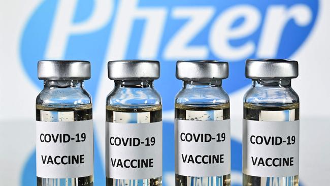 Emails show Australia’s issues with a Pfizer confidentiality agreement slowed detailed vaccine talks in 2020. Picture: Justin Tallis/AFP