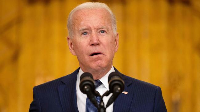 Joe Biden has favoured ending America’s longest war for 12 years and is convinced history will vindicate his decision to cut the cord. Picture: AFP