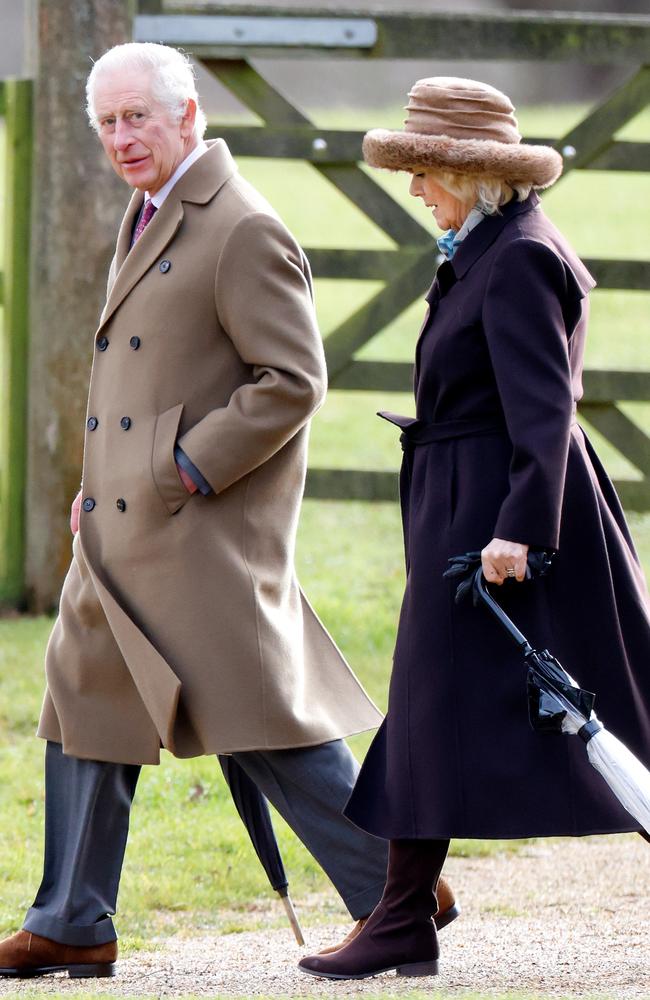 The pair attended Sunday services near their country home in Norfolk, England. Picture: Max Mumby/Indigo/Getty Images