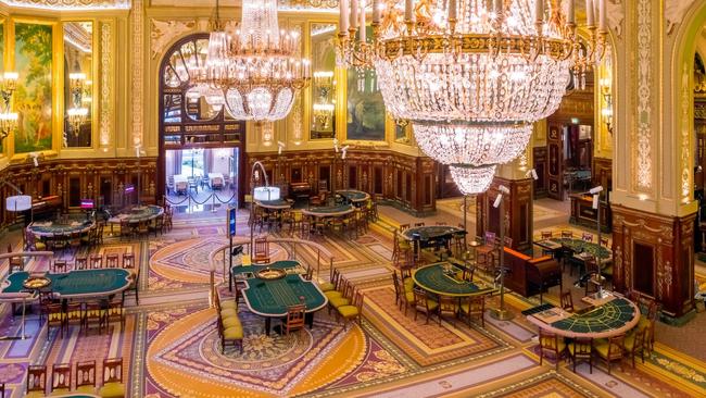 Masks will be mandatory at the Casino de Monte-Carlo and Monaco’s other three casinos. Picture: Monte Carlo Societe des Bains de Mer