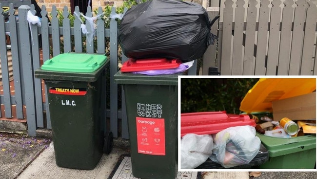 Bin collections by council across Sydney