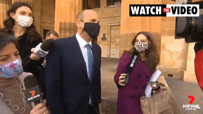 Sam Duluk makes no comment after not guilty finding (7NEWS)