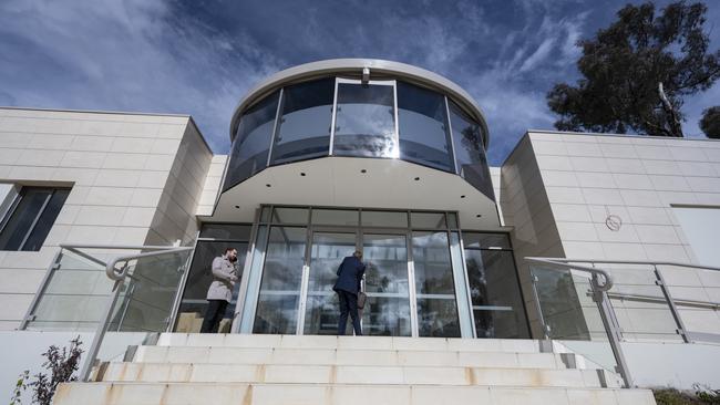 The reception area of the Russian Embassy site in Canberra. Picture: NCA NewsWire / Martin Ollman