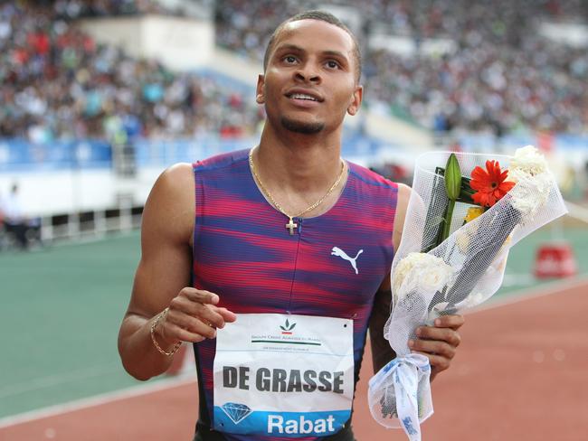 Canadian sprint star Andre De Grasse.