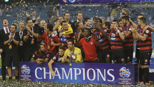 The Wanderers celebrate after winning the AFC Champions League 2014. (Getty Images)