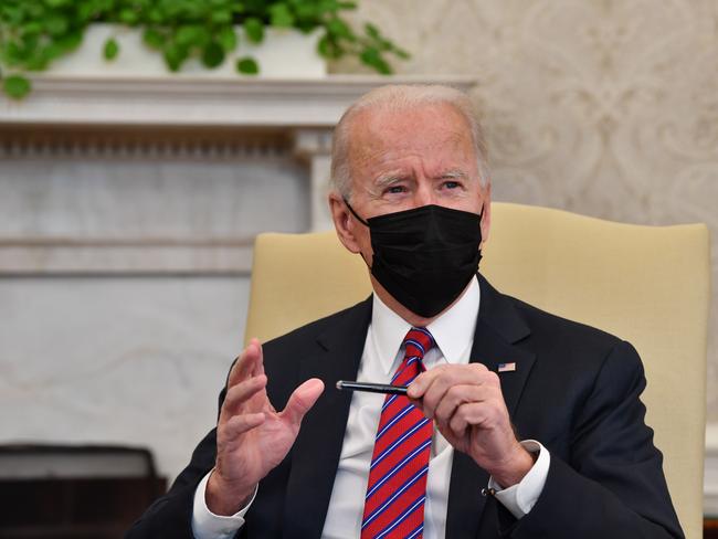 US President Joe Biden has called Scott Morrison. Picture: AFP