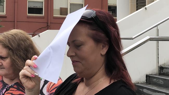 Kerrie Ann Barry leaves Wollongong Local Court on January 7. Picture: Madeline Crittenden.