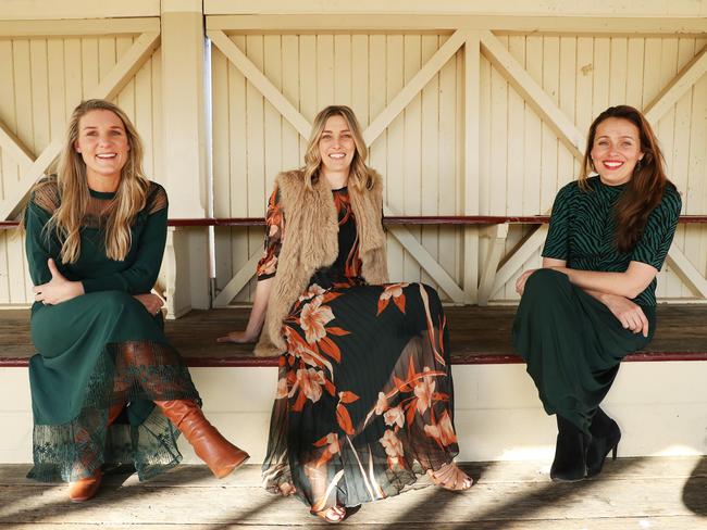 Buy From the Bush founder Grace Brennan, centre, joined The Daily Telegraph’s 2020 Bush Summit in Cooma, NSW. Pictured with Jane Cay and Jillian Kilby. Picture: Rohan Kelly.