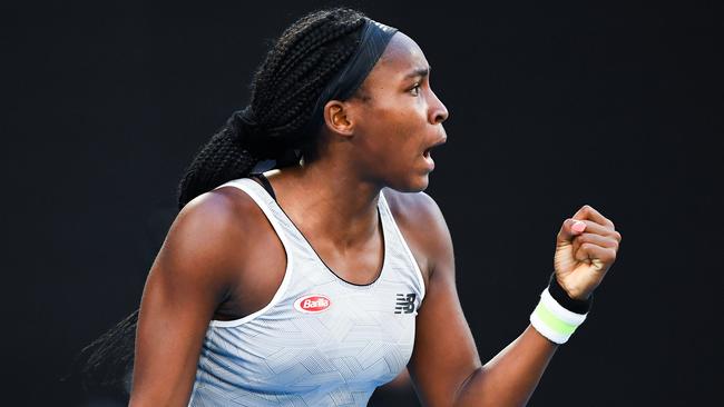 Coco Gauff was near-perfect against Naomi Osaka. Picture: William West/AFP