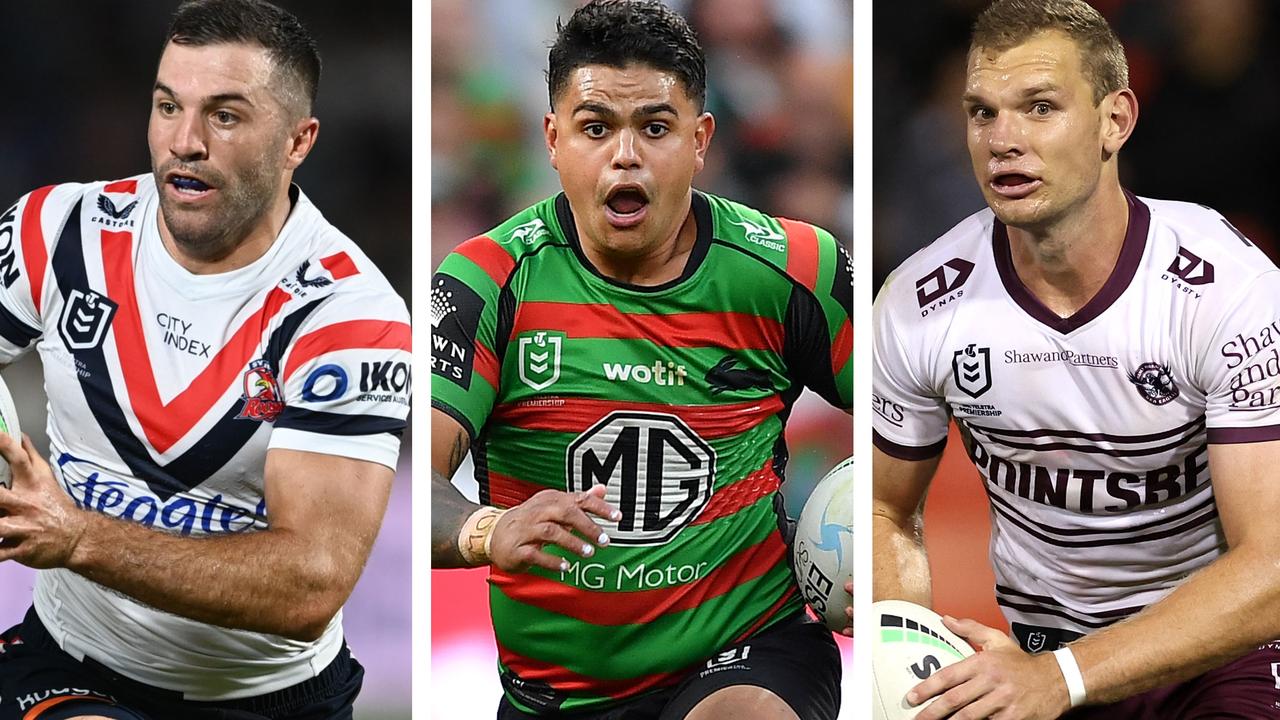 James Tedesco, Latrell Mitchell and Tom Trbojevic.