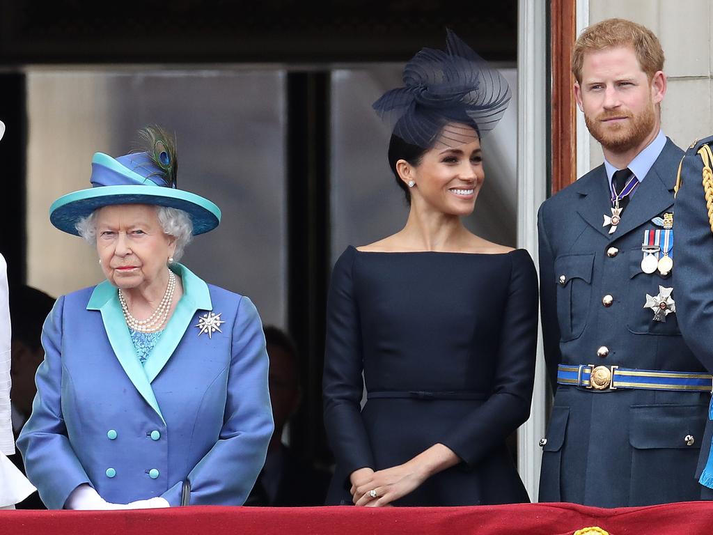 New details have emerged of the “insane” plan by Meghan Markle to insert herself by the Queen’s deathbed in the final hours of her life. Picture: Getty