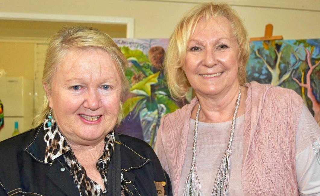 Tinbeerwah Art Group: Dale Leach & Faye Mackenna. Picture: contributed