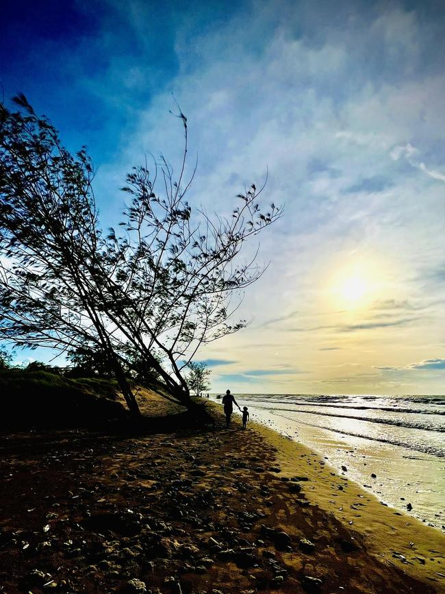 A sun-kissed evening at Lee Point Beach where the finch resides. Picture: Pamintha Rathnayake.