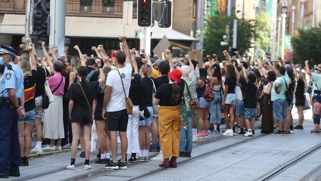 Thousands have joined protests around the country. Picture: John Grainger