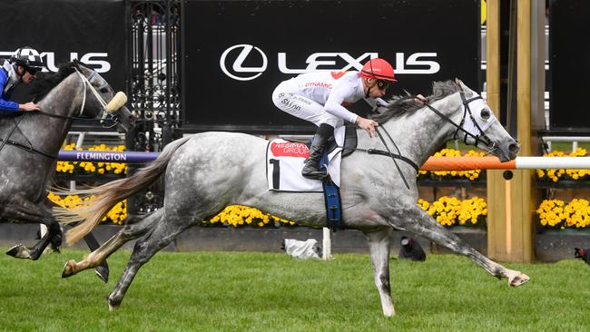 Love Tap ridden by Blake Shinn wins the Resimax Group Subzero Handicap.