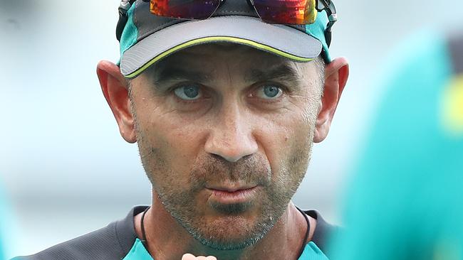 Justin Langer says Australia’s batting woe is keeping him awake at night. Picture: Getty.