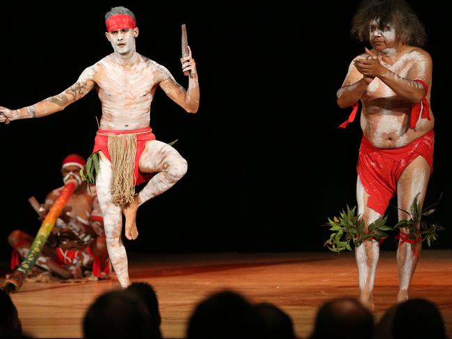 Go to any official Australia Day event and you will see indigenous culture celebrated. Picture: Damian Shaw