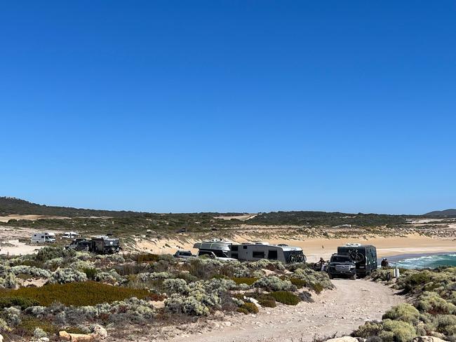 Pictures of campers at Greenly Beach. Pictures: Supplied