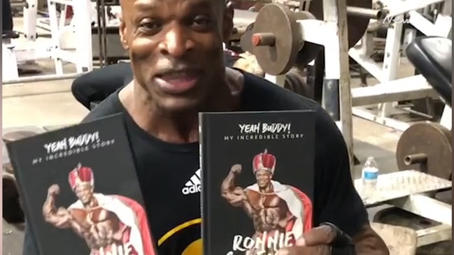 Ronnie Coleman shows off his incredible strength