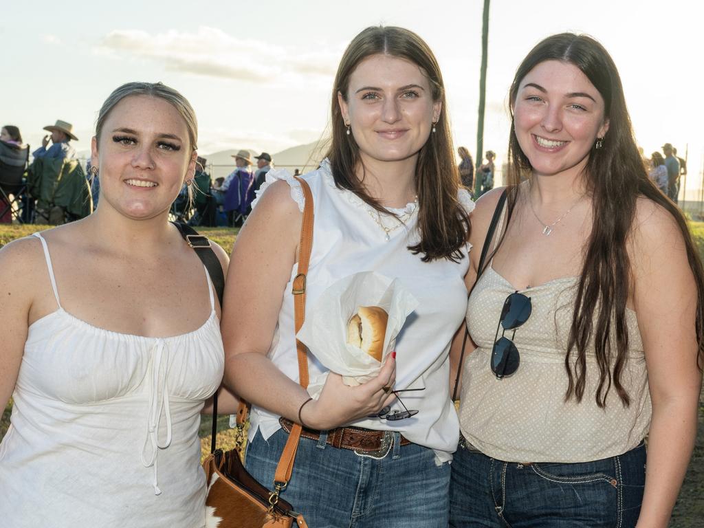 Holly Barry, Alexandria Gall and Holly Curd at Gargett Rodeo Saturday 3 June 2023 Picture: Michaela Harlow