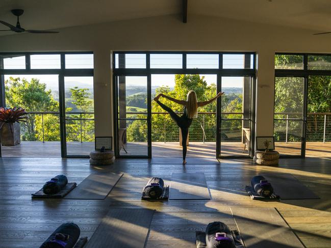 A yoga studio at the resort.