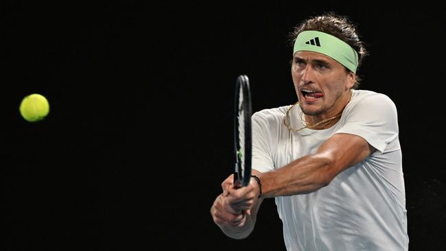 Alexander Zverevhas made the Australian Open semi-finals while facing accusations of domestic violence. Picture: AFP