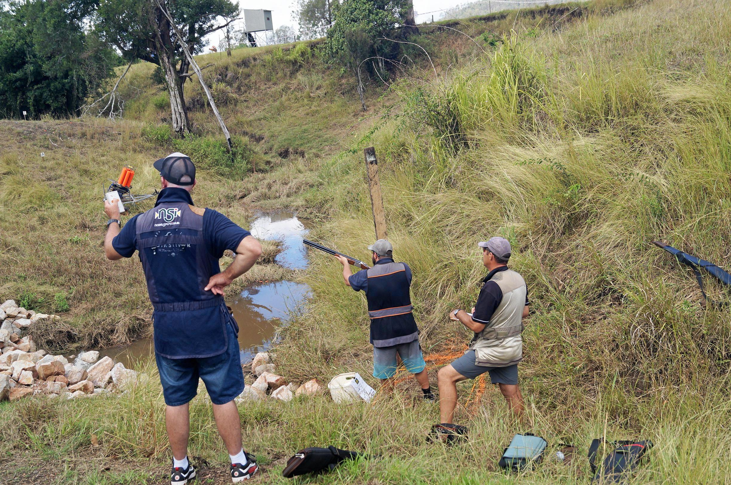 The Gympie Sporting Clays club hosted 40 of the state's most deadeye shooters for a State Selection Shoot at the Sexton grounds last Sunday. Picture: Contributed