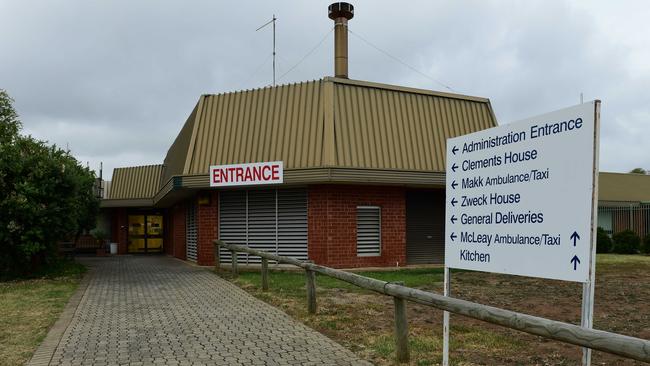 Entrance to the Oakden Older Person Mental health facility. Picture: Mark Brake