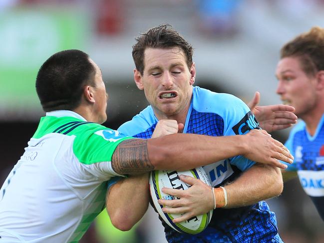 Bernard Foley of the Waratahs during the Waratahs v Highlanders trial match at Brookvale Oval. pic Mark Evans