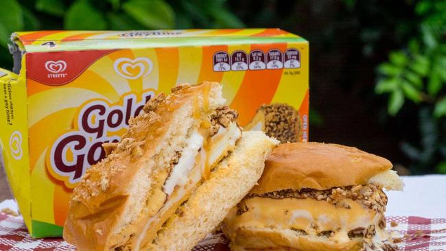 Golden Gaytime burger coming to the Hills' Park Feast on November 12 and 13. Picture: Kayter Co