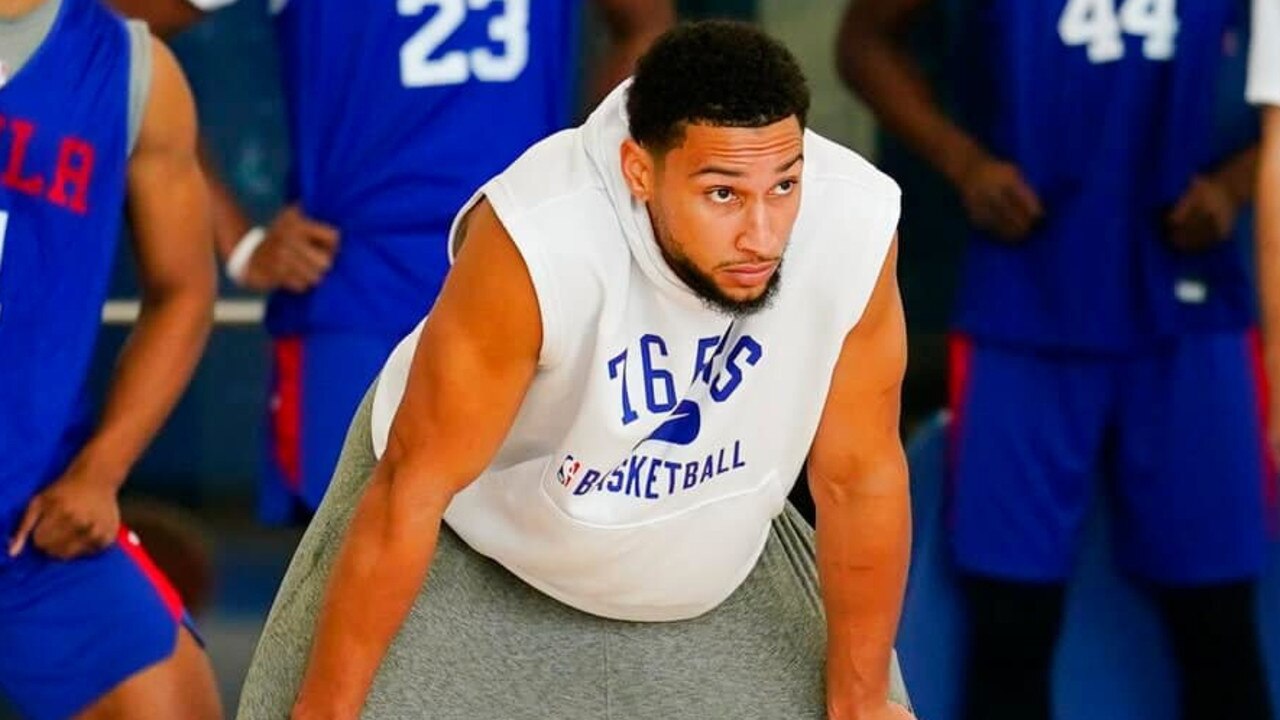 Ben Simmons at 76ers training