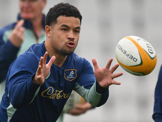 Hunter Paisami spent much of last year as the Wallabies’ first-choice No.12. Picture: Getty