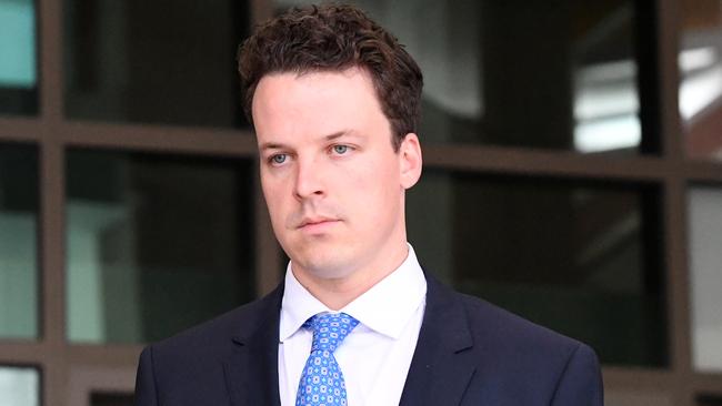 Dominic Walker leaves the Melbourne Magistrates Court on July 30. Picture: AAP