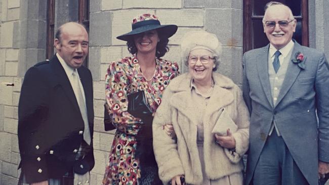 Sally’s parents and grandparents at family wedding.