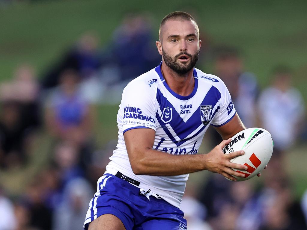 Jaeman Salmon of the Bulldogs could play lock. Picture: Brendon Thorne/Getty Images