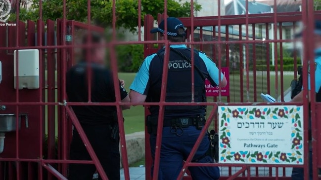 A screengrab from Operation Shelter following an anti-Semitic attack in Woollahra.