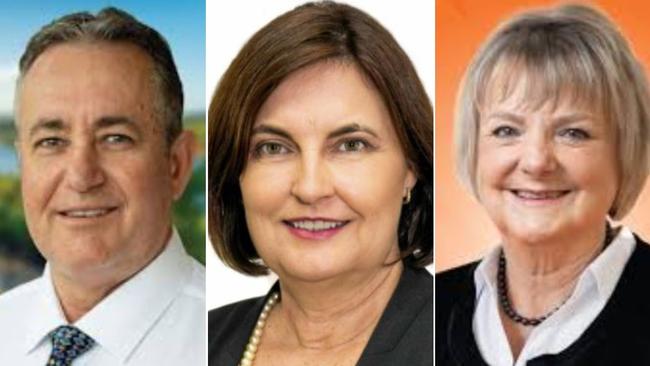 Mackay state election candidates: Chris Bonanno (LNP), Mackay MP Julieanne Gilbert and One Nation's Christine Keys.