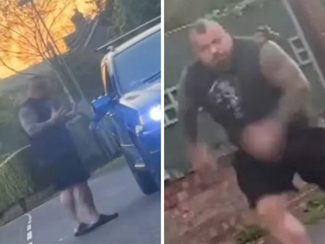 Eddie Hall blew up after stalkers came to his home.