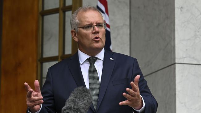 Prime Minister Scott Morrison has lost access to his WeChat account. Picture: NCA NewsWire / Martin Ollman