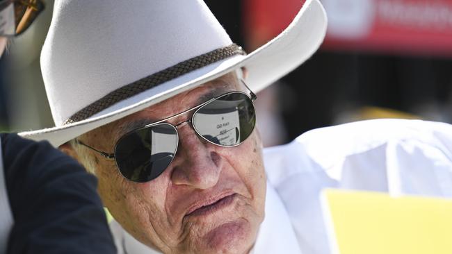 CANBERRA, Australia - NewsWire Photos - September 10, 2024: Bob Katter MP attends the National Farmers' Federation rally at ParliamentÃ&#130;Â House in Canberra. Picture: NewsWire / Martin Ollman