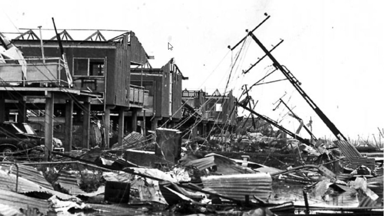 Three quarters of the residents of Darwin left the city within a week of Cyclone Tracy. Picture: Archive, supplied