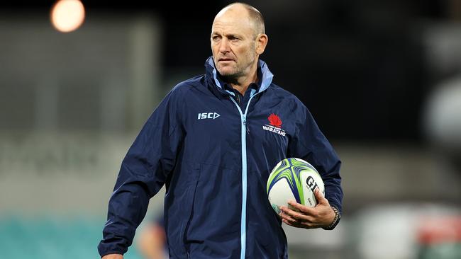 Waratahs interim head coach Chris Whitaker questioned how his side could score 48 points and lose to the Hurricanes at the SCG on May 14, 2021. Photo: Getty Images