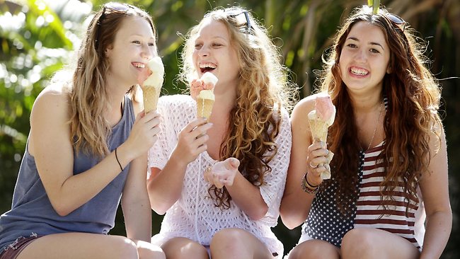 Ice cream trio