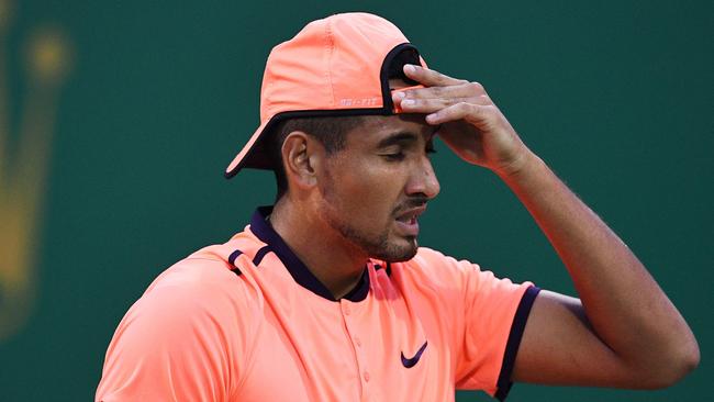 Nick Kyrgios was thrashed 6-3, 6-1 by Mischa Zverev.