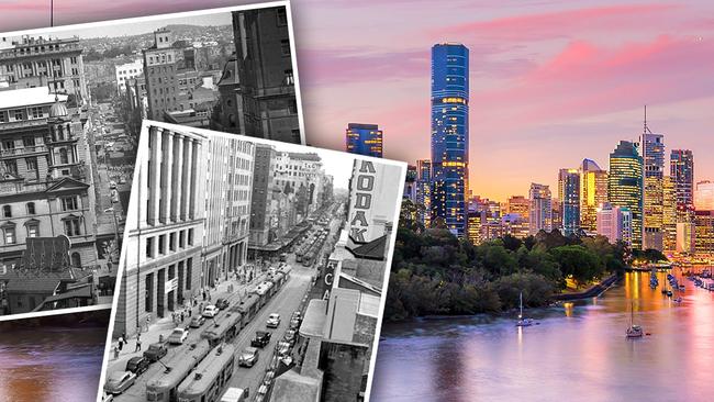 Brisbane's skyline has changed drastically over the past 100 years, scroll down to see the decade-by-decade photos.